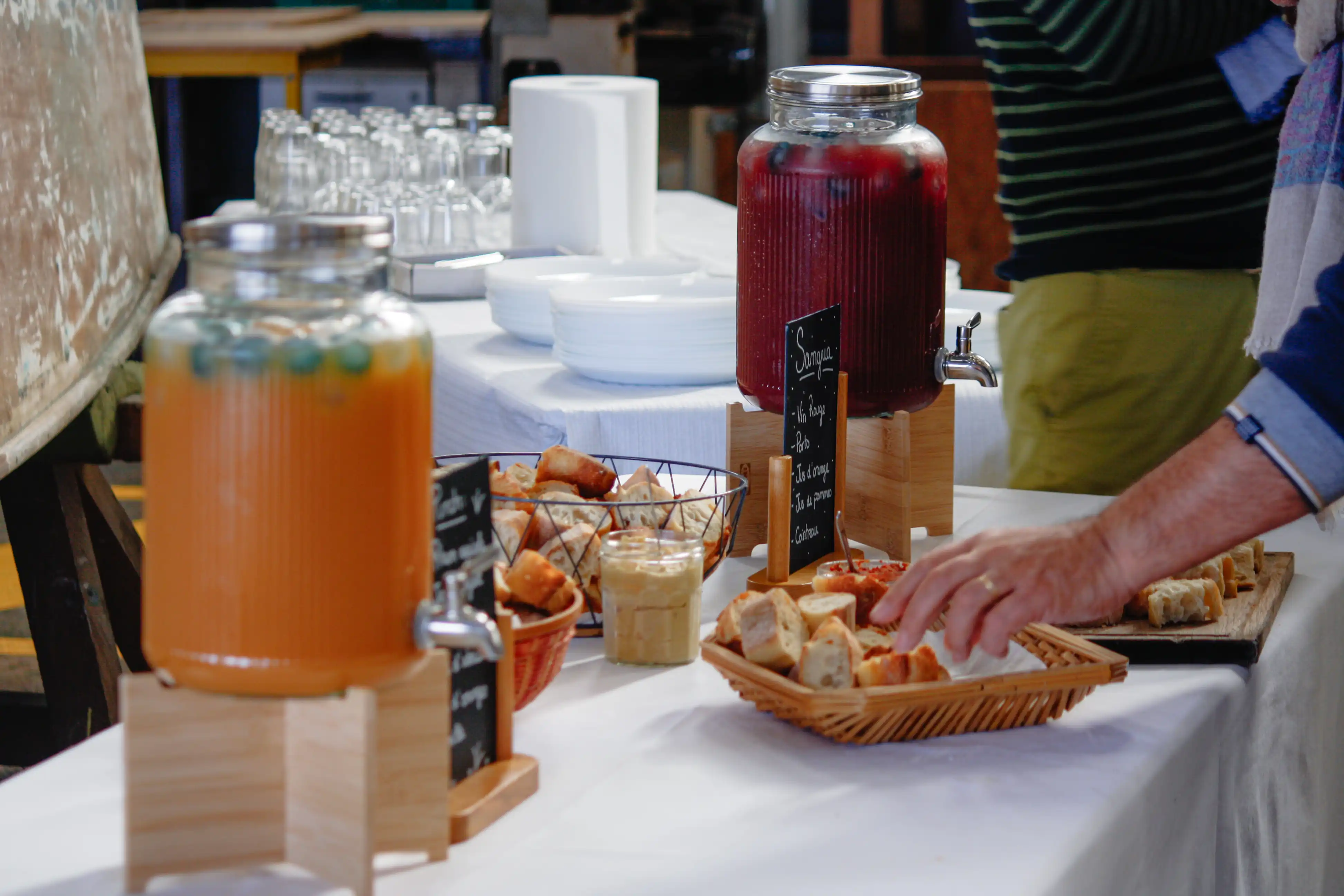 Nos services d'apéritif en action